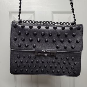 Black studded crossbody